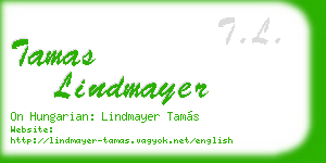 tamas lindmayer business card